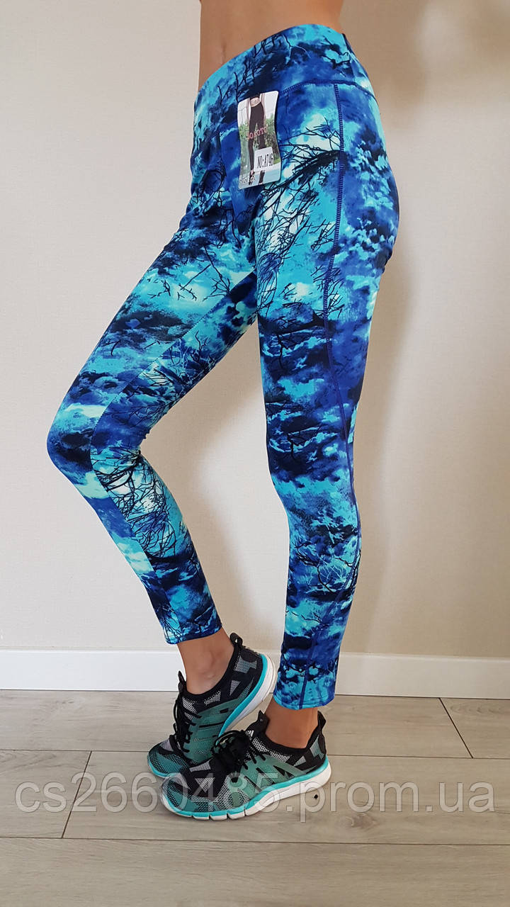 Лосини для фітнесу, комікс малюнки та кольори, 46-48 (M/L)