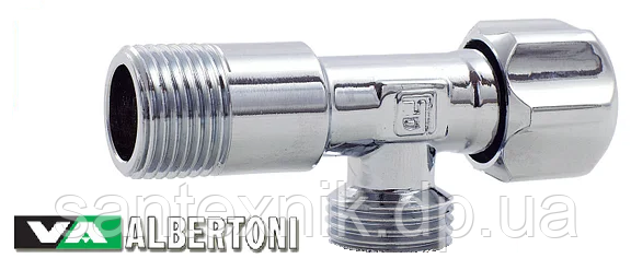 Кран кутовий вентильний 1/2х3/4 ALBERTONI