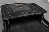 Авторська шкіряна сумка жіноча "Дубок" ручної роботи, сумка етнічна карпатська чорна, фото 6