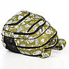 Рюкзак шкільний ортопедичний для дівчинки в 1-4 клас модний зелений принт Квіти Dolly 547 30х39х21 см, фото 3