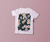 Футболка YOUstyle Flowers 0009 S White