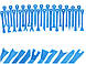 Інструменти для зняття обшивки (облицювання) авто 27 шт. (ЗІ-27) Блакитний, фото 4