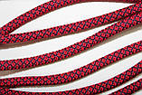 Шнур круглий з наповнювачем 6мм червоний+синій моток 100м, фото 2