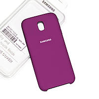 Silicone Case Premium на Samsung J7 2017 / J730 Fuchsia