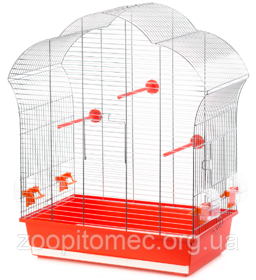 Клітка для папуг LAURA 3 ZINC INTER ZOO (Інтер Зоо) хром, 60,5*34*71,5 см