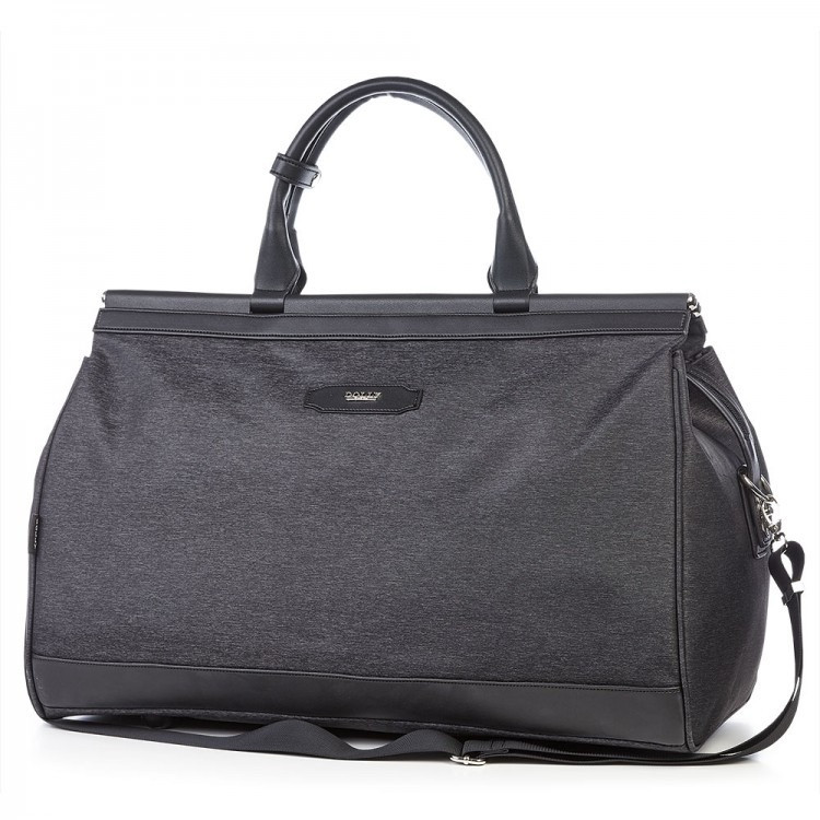 Дорожня сумка чорна саквояж із плечовим ременем розмір великий 54 см х 33 см х 28 см Dolly 252