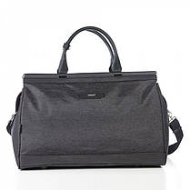 Дорожня сумка чорна саквояж із плечовим ременем розмір великий 54 см х 33 см х 28 см Dolly 252, фото 2
