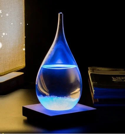 Барометры Штормгласс Капля СРЕДНЯЯ с LED подсветкой Storm glass - фото 3 - id-p543373487