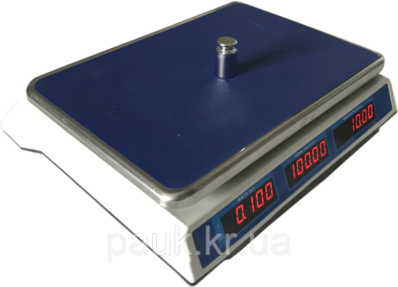 Электронные весы для торговли, 30 кг ВТД-Л2 (F902H-30L2) Днепровес, весы для фасовки продуктов электронные - фото 2 - id-p580196836