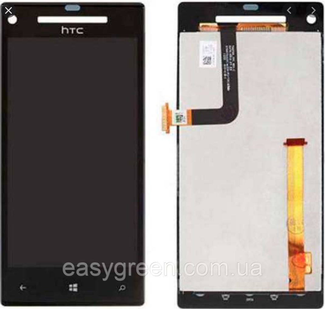 HTC 8X C620e Дисплей із сенсорним екраном чорний