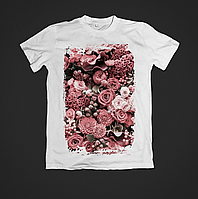 Футболка YOUstyle Flowers buket 0011 XXL White