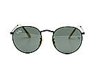 Окуляри Ray Ban Roud black скло, фото 3