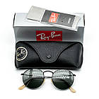 Окуляри Ray Ban Roud black скло, фото 5