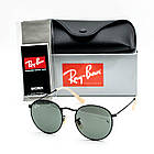 Окуляри Ray Ban Roud black скло, фото 6