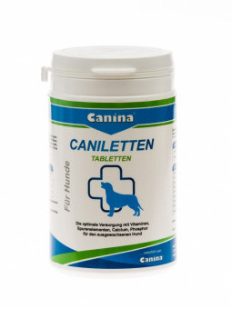 Вітамінно-мінеральний для зміцнення зубів і кісток у собак Canina Caniletten, Активної кальцій, 150 таблеток