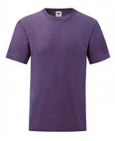 Футболка мужская однотонная, мужская футболка базовая качественная, футболки мужские фиолетовый-меланж, 3ХЛ