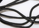 Шнур круглий з наповнювачем 6мм чорний моток 100м, фото 2