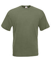 Футболка мужская однотонная, мужская футболка базовая качественная, футболки мужские оливка, 3ХЛ