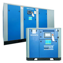 Компресори SCR 15-110 кВт (0.75-24.0 м3/хв) підвищеної продуктивності, частотники, двигун PM