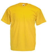 Футболка мужская однотонная, мужская футболка базовая качественная, футболки мужские солнечно-желтый, 3ХЛ