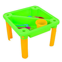 Дитячий столик — пісочниця 8801 для піску та води з аксесуарами