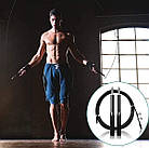 Скакалка швидкісна Aolikes зі сталевим тросом і з підшипниками чорна, фото 10