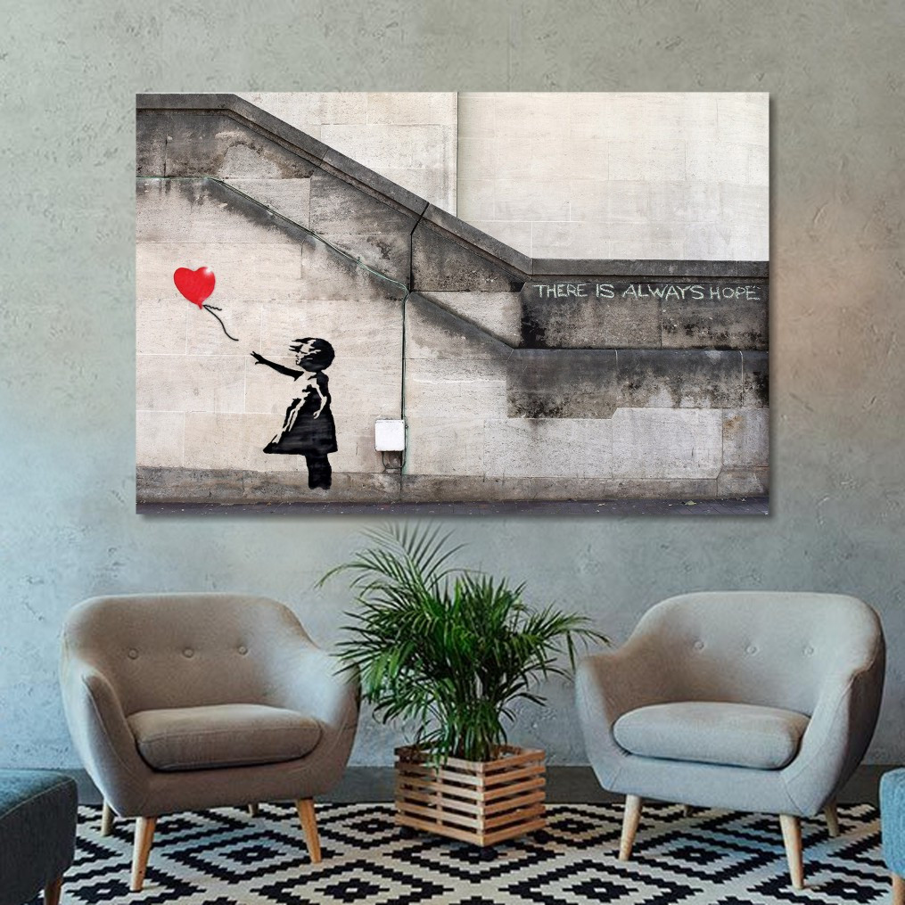 Картина Бенксі дівчинка з кулькою, фото 1