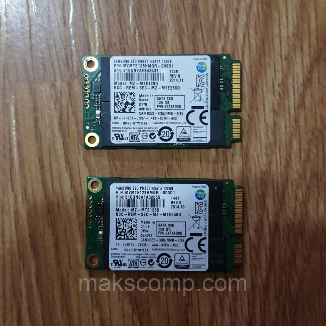 SSD Samsung  PM851 128GB msata (MZMTE128HMGR)