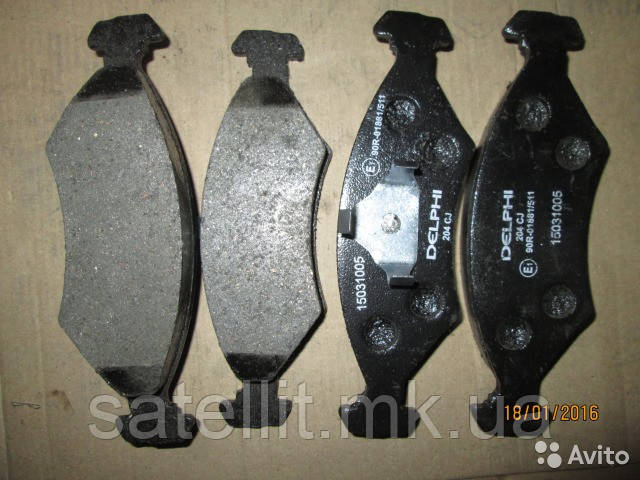 Колодка торм. FORD ESCORT 81 Express (AVA),ESCORT 86 Express (AVF) передн. (пр-во Delphi), LP204