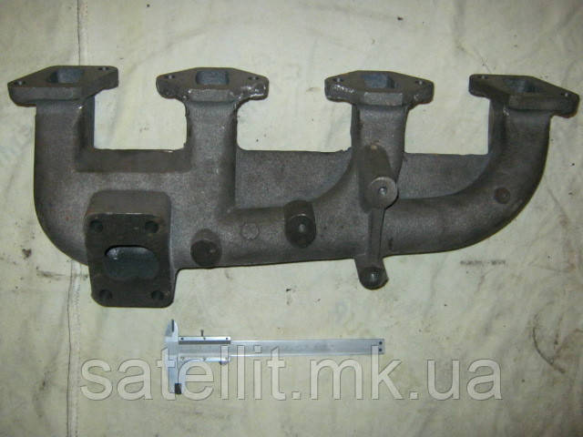 Колектор випускний СМД-18 (ТКР на 4 шп.) (кріплення зміщене), 18н-07с2