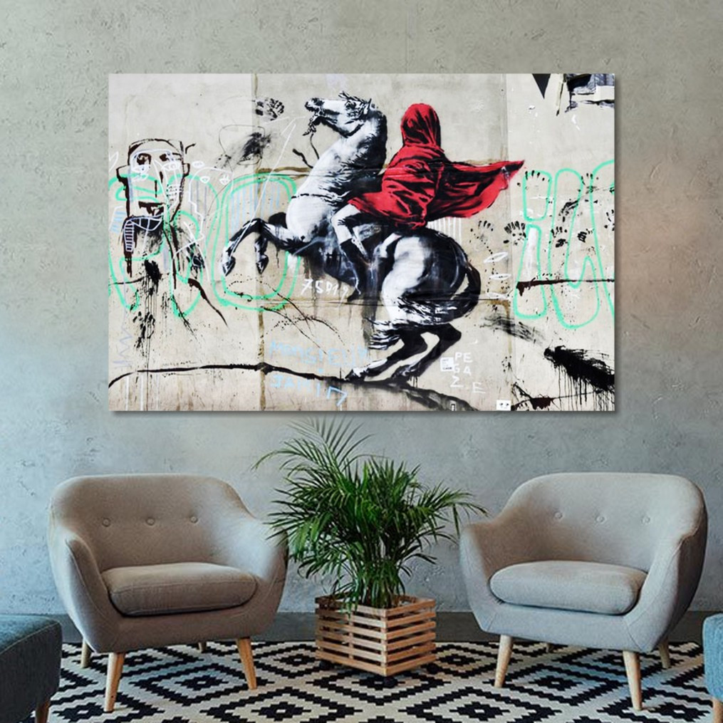 Картина Граффити Наполеон на Коне Бэнкси — Купить Недорого на Bigl.ua ...