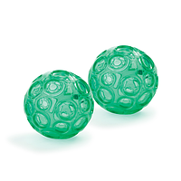 Мячи массажные текстурированные FranklinTextured Ball Set, пара , Ø 9 см, (FR-90.01-green), зелёный