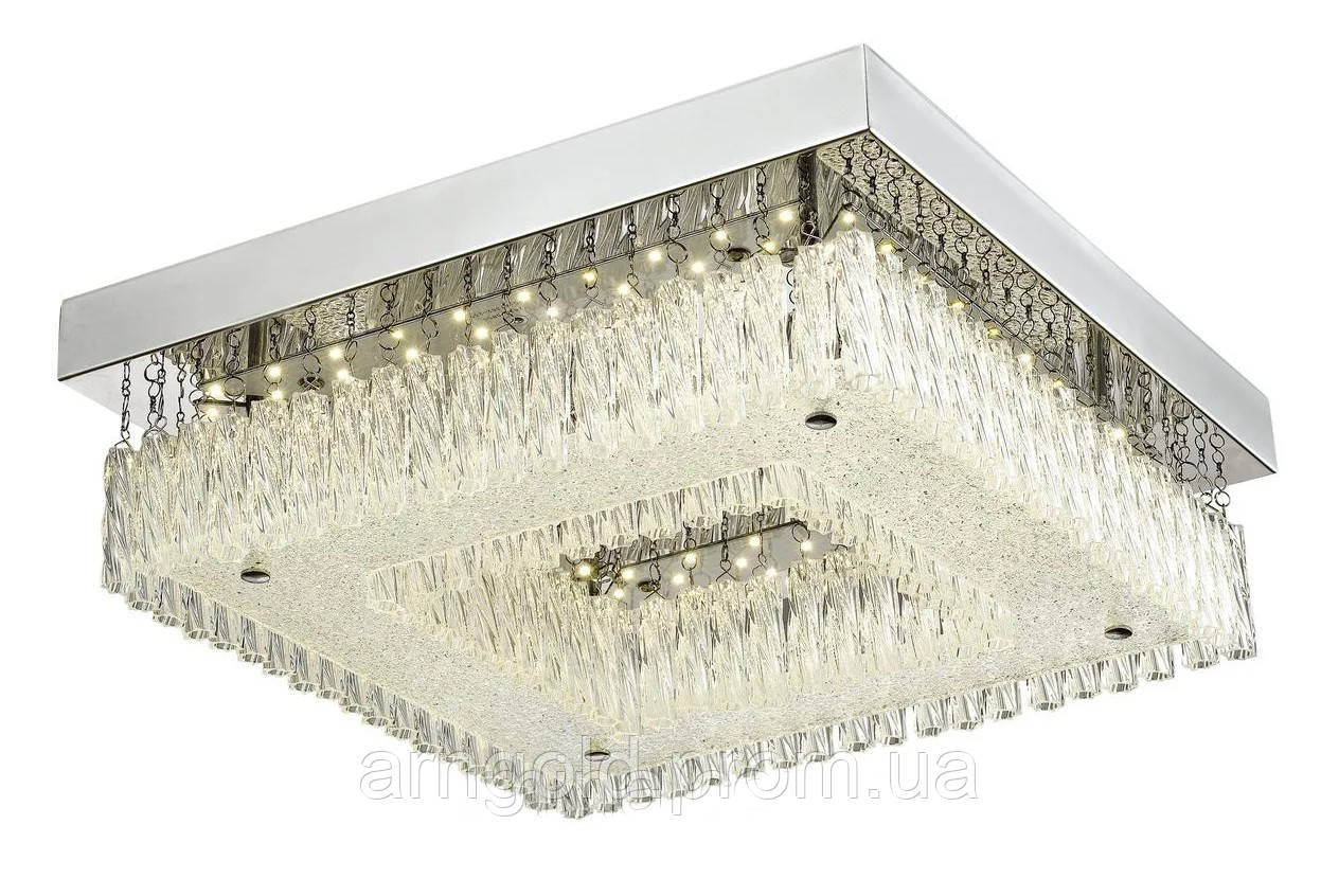 Люстра стельова з LED-підсвіткою і кришталем GT-C1120/18