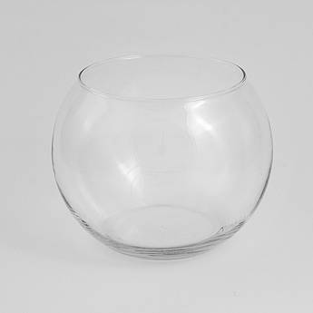 Ваза скляна кругла "Куля"  акваріум h 18 см.( 5,5 л)