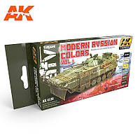 Набор красок для сборных моделей современной и пост-советской бронетехники. AK-INTERACTIVE AK-4130