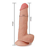 Фалоїмітатор Sliding Skin Dual Layer Dong 8'', фото 7
