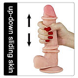 Фалоїмітатор Sliding Skin Dual Layer Dong 8'', фото 5