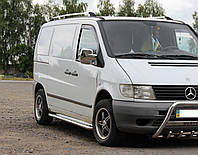 Пороги боковые (подножки-площадка) Mercedes Vito (W638) 1997-2003 (Ø51)