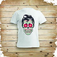 Футболка YOUstyle Skull 0023 S White