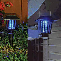 Вуличний ліхтар — знищувач комарів, мух, мошкари 50 кв.м. на сонячній батареї. Пастка. Лампа від комарів