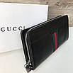 Чоловічий шкіряний клатч Gucci Гуччі, фото 5