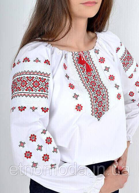 Вишиванка жіноча (поплін) Діва вогонь