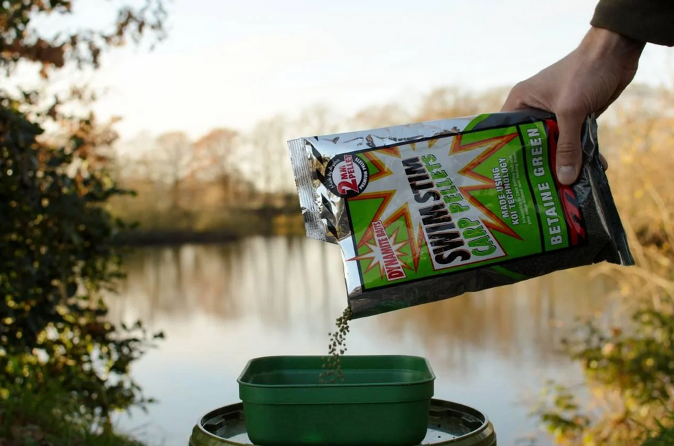 Пеллетс DYNAMITE BAITS Swim Stim Betaine Green 2мм 900гр