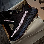 Чоловічі кросівки Adidas Yeezy Boost 350 V2 'Cinder' весна-осінь-літо (рефлективна смужка). Фото в живу, фото 9