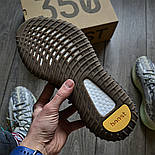 Чоловічі кросівки Adidas Yeezy Boost 350 V2 'Cinder' весна-осінь-літо (рефлективна смужка). Фото в живу, фото 6