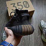 Чоловічі кросівки Adidas Yeezy Boost 350 V2 'Cinder' весна-осінь-літо (рефлективна смужка). Фото в живу, фото 5