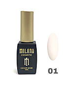 База для гель лака Milano Cover Rubber Base Gel № 01, 10 мл