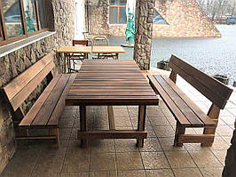 Massive Eichenmöbel 2000x1000 aus Massivholz vom Hersteller für den Garten, Farmhouse Hand Made - 03