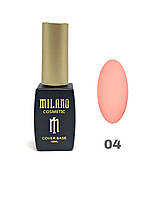 База для гель лака Milano Cover Rubber Base Gel № 04, 10 мл