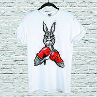 Футболка YOUstyle Roger Boxing Kangaroo 0029 S White